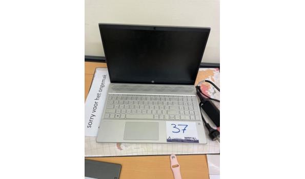 laptop HP Pavilion 15, met lader, paswoord niet gekend